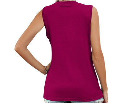 Solid Color Sleeveless Top