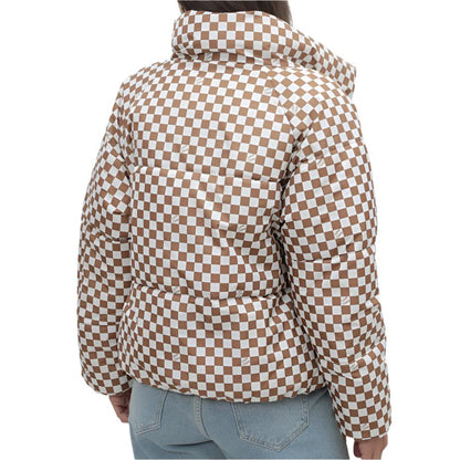 Plaid Cotton Padded Jacket Coat