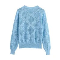 Rhombus Pearl Knitted Cardigan