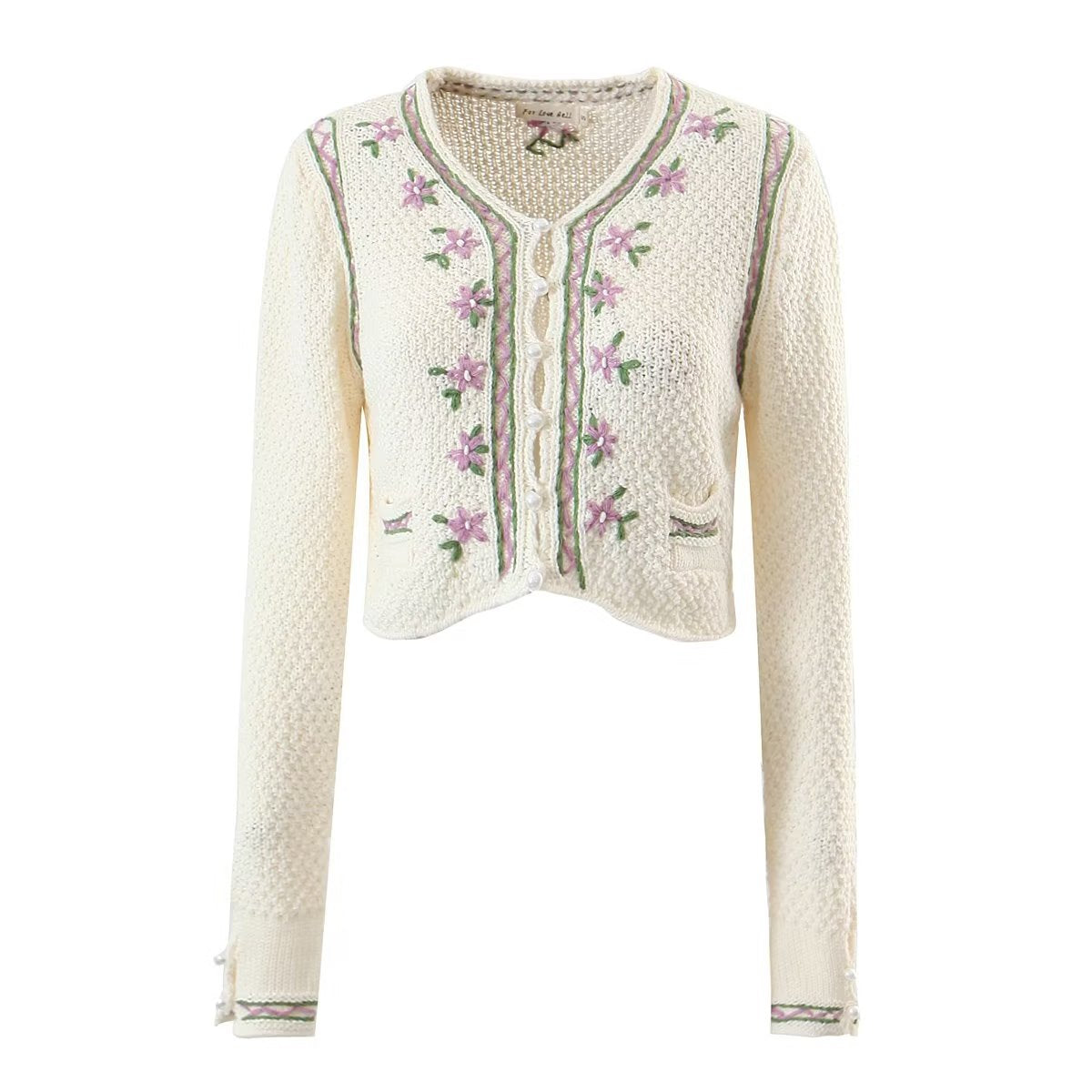 Embroidered Knitwear Cardigan - tamrashopsocial