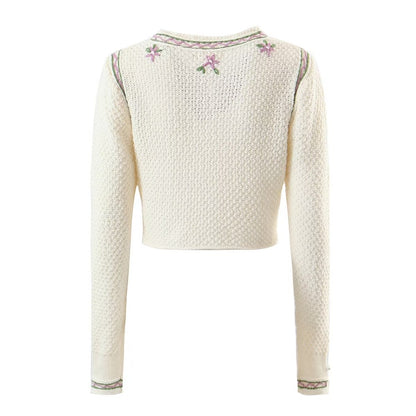 Embroidered Knitwear Cardigan - tamrashopsocial