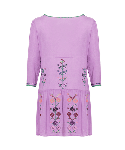 Bohemian Style Flower Embroidery Temperament Dress - tamrashopsocial