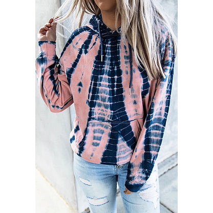 Tie Dyed Printed Hoodie