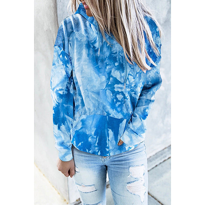 Tie Dyed Printed Hoodie