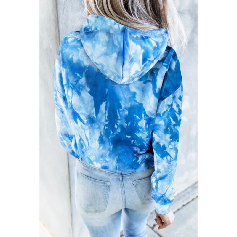 Tie Dyed Printed Hoodie