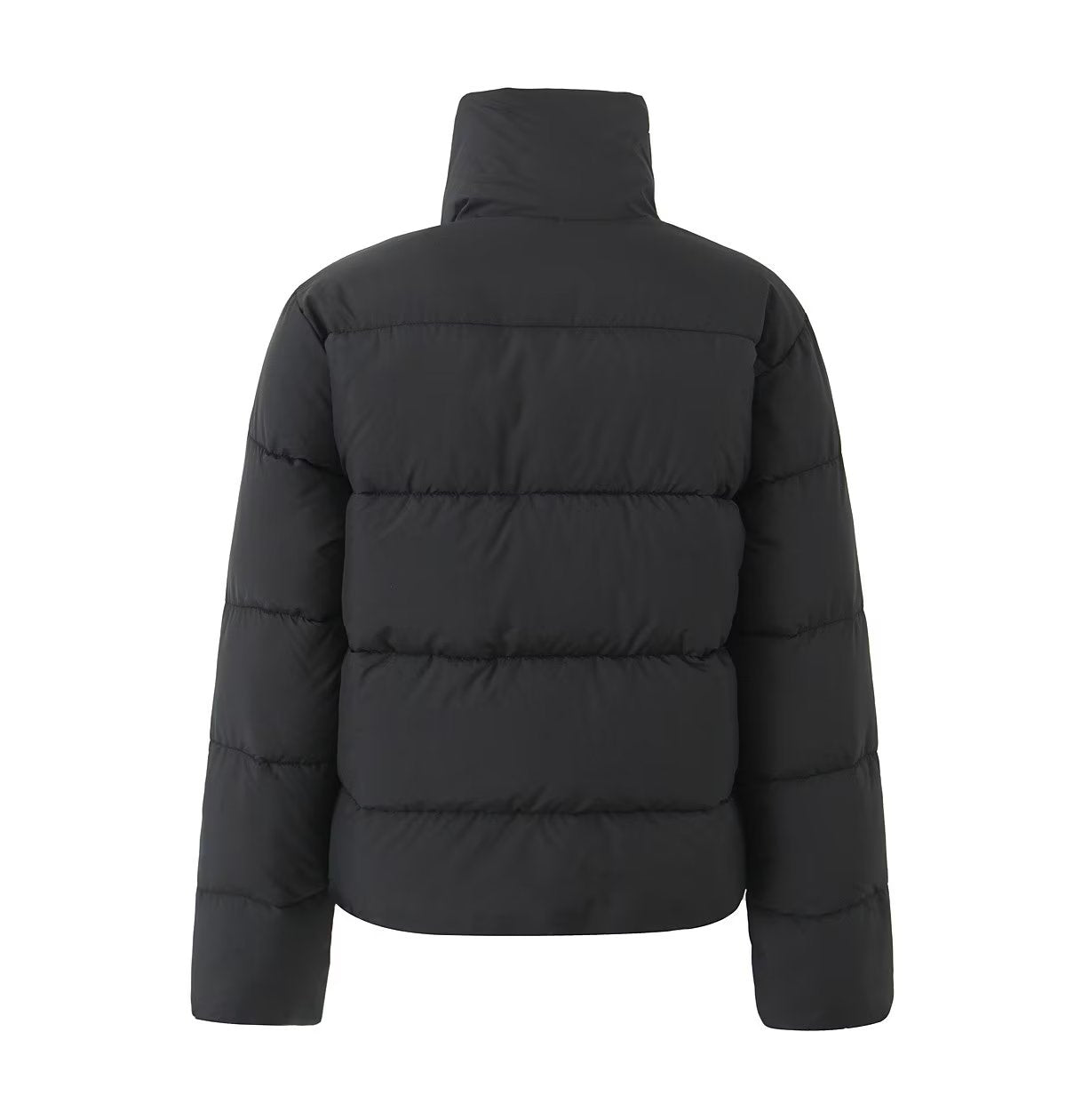 French Winter Turtleneck Zipper Quilted Jacket - tamrashopsocial