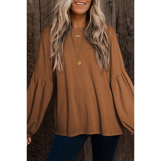 Casual Jacquard Sweater Top - Tamra.Shop.Social