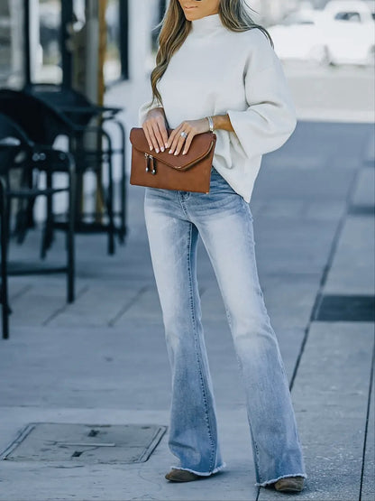 Bootcut High Waist Slim Blue Jeans