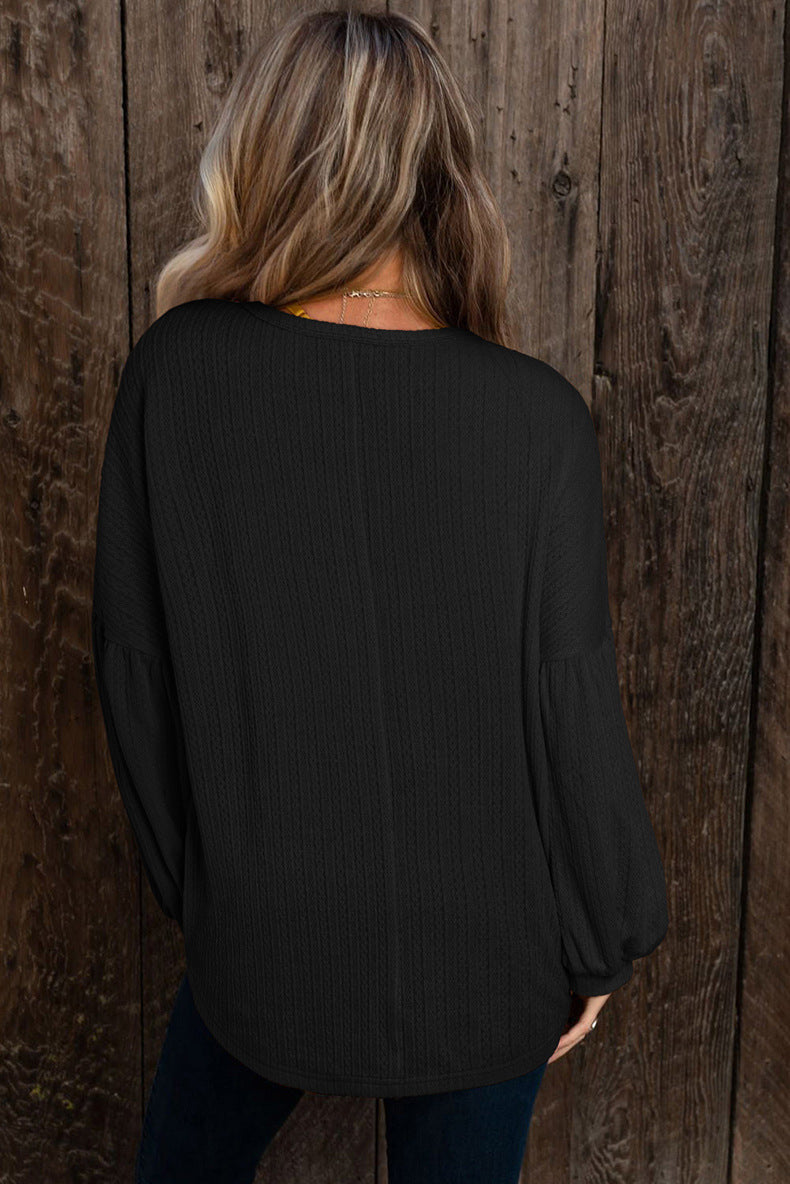 Casual Jacquard Sweater Top - Tamra.Shop.Social