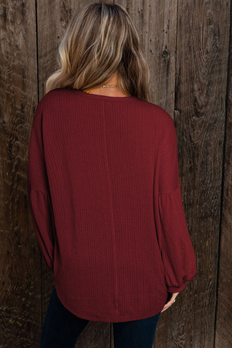 Casual Jacquard Sweater Top - Tamra.Shop.Social