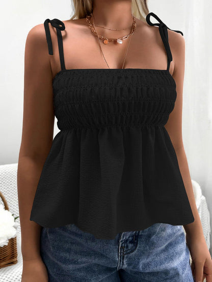 Casual A-Line Shoulder Tie Top - Tamra.Shop.Social