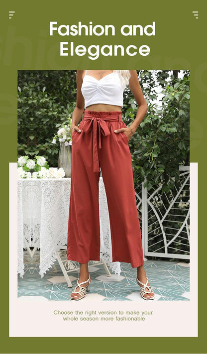 High Waist Wide Leg Pants - Tamra.Shop.Social