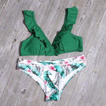 Printed Flounced Bikini - Tamra.Shop.Social