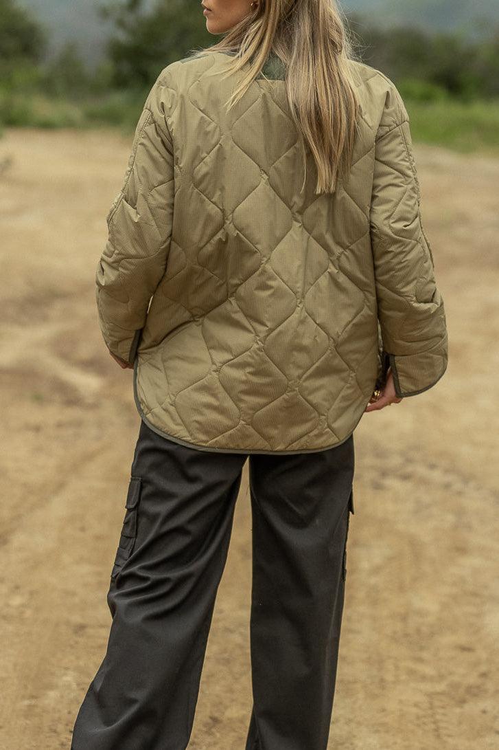 Quilted Cotton Double Patch Pocket Jacket - Tamra.Shop.Social